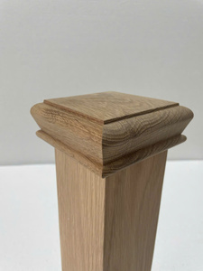 Custom Design Solid Red Oak Pyramid Newel <b>Post</b> <b>Caps</b> (95mm)-High Quality Eco-Friendly Durable FSC Certified Staircase Solid Wood - Product Image 5