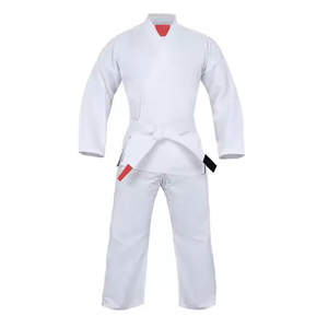 Costume de karaté en coton blanc personnalisé pour hommes uniforme d'arts martiaux OEM fabricant de gros de gi d'entraînement de haute qualité - Product Image 2