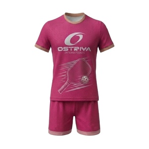 Uniformes de Pickleball para Hombre, Personalizados en Talla y Color, Manga Corta, Corte Automatizado, Secado Rápido, Anti-UV, con Nombre del Jugador - Product Image 1