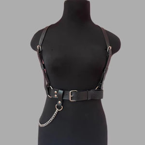 Arnés de pecho de cuero Vegano para mujer, hebillas de cinturón para el cuerpo, moda para el cuerpo, 2017 - Product Image 1