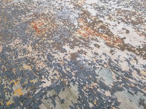 Tay thắt nút len lụa Ma-rốc Thảm trừu tượng kilim phong cách cho phòng khách nhà đệm tính năng - Product Image 3