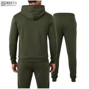 Ensemble de survêtement en polaire technique 2025 Dernière conception de pantalon de survêtement à capuche surdimensionné avec logo personnalisé Vêtements d'hiver Oem pour hommes Survêtements personnalisés - Product Image 2