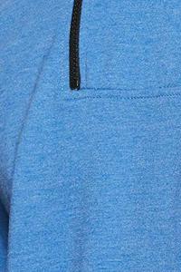 Sweats à capuche LOGO personnalisés de haute qualité pour hommes couleur bleue surdimensionnée à la mode nouveau look design zippé Sweats à capuche pour hommes - Product Image 2