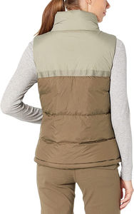 Chaleco Acolchado de Invierno para Mujer, Estilo Casual, Impermeable, con Bordado, Bloques de Color, Acolchado, Cálido, Transpirable, OEM - Product Image 4