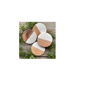 Posavasos sin nueces de mármol de madera para uso en cocina de alta calidad Estilo clásico Precio al por mayor a granel Exportador indio para venta de exportación - Product Image 2