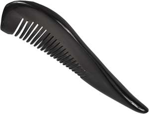 Peigne léger en corne anti-frisottis pour des cheveux lisses et brillants doux pour la peau-Design animal élégant - Product Image 6