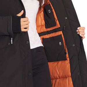 Moda mujer Parka chaqueta cálida acolchada con capucha abrigo impermeable a prueba de viento elegante prendas de vestir exteriores cómoda ropa de invierno duradera - Product Image 5