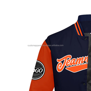 Everyday Custom <b>Varsity</b> <b>Jacket</b> Stand Collar Letterman Style Embroidery Decoration Front Logo Summer Casual Outerwear MCACVJ-94 - Product Image 5