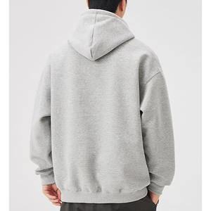 Sudadera con capucha de alta calidad de algodón pesado 100% para ropa de hombre, ropa de calle básica, Sudadera con capucha mezclada de algodón para hombre - Product Image 2