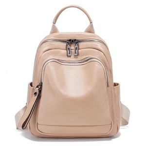 New <b>Ladies</b> Backpack 100% Genuine Leather Stylish Travel <b>Rucksack</b> School Bag Women's Shoulder Bags - Product Image 6