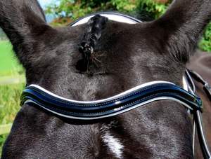 FSS FREEFORM Comfort WHITE Anatomique Casque CUT AWAY Museband BREVET Bride Fabricant Prix bon marché et cheval de bonne qualité - Product Image 4