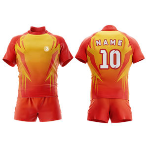 Diseño personalizado de Rugby uniformes de fútbol de alta calidad Gridiron uniformes equipo desgaste Rugger fútbol camisetas y pantalones cortos ropa deportiva - Product Image 3