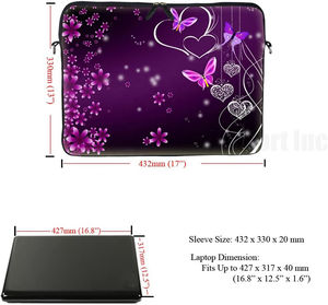 Fully Sublimated <b>Laptop</b> Sleeve <b>Bag</b> <b>Carrying</b> Case Hidden Handle Adjustable Shoulder Strap <b>Laptop</b> Briefcase <b>Bags</b> - Product Image 6