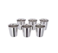 Meilleure vente taille personnalisée 304 verre à liqueur en acier inoxydable nouveauté Design classique Simple verre à boire nouvellement conçu haut