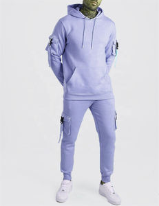 Conjunto de ropa deportiva de dos piezas personalizada al por mayor, ropa de calle de nailon 100%, chaqueta cortavientos, chándal diseñado para el invierno - Product Image 6