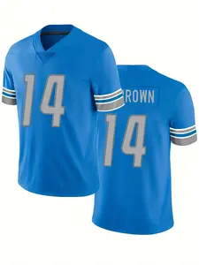 2025 calidad Premium clásico fútbol americano cuello en V Jersey verano deportes entrenamiento Rugby manga corta Top logotipo frontal - Product Image 5