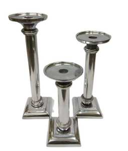 Art India, porte-bougie en aluminium durable de haute qualité, personnalisable, style moderne, fait à la main pour les mariages, l'éclairage de Noël - Product Image 5