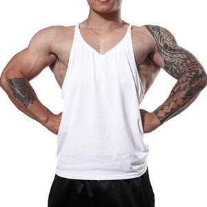 OEM Custom 100% Cotton Heavyweight <b>Training</b> <b>Vest</b> Bodybuilding Muscle Fitness Stringer Running Singlet Gym tank Top for <b>Mens</b> - Product Image 1