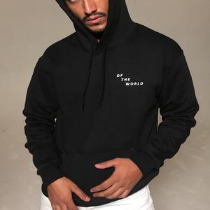 Venta al por mayor de moda personalizada bordada pantalla Digital impresa Vintage teñido cálido invierno de gran tamaño hombres Streetwear pulóver sudaderas con capucha - Product Image 3