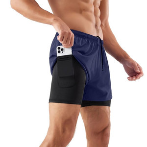 กางเกงขาสั้นฝึกซ้อมแบบ2 in 1สองชั้นสำหรับผู้ชายสร้างมาเพื่อความคล่องตัวและรองรับประสิทธิภาพ - Product Image 3