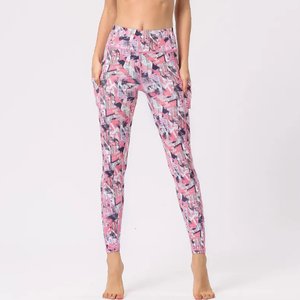 Shorts de yoga sans couture à taille mi-haute, contrôle du ventre, avec poches, taille plus, séchage rapide, respirant, pour femmes - Product Image 6