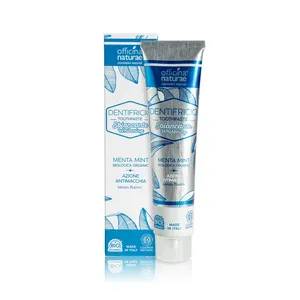 Dentifrice GEL Blanchissant Naturel Italien Bio Vegan de Haute Qualité sans Plastique Zéro Déchet pour le Nettoyage et le Brossage des Dents 75 it ml