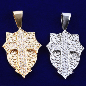 Protecteur Divin Unique Style Hip Hop VVS Diamant Moissanite Croix Pendentif et Charme Nouveau Design pour Hommes et Femmes - Product Image 4