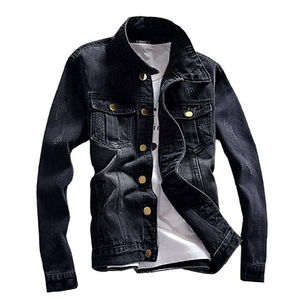 Best Price Custom Denim Jackets With Jeans Long Sleeves Breathable Blank Plain Denim Jeans Jackets men's - Product Image 1