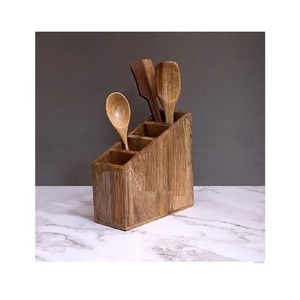 Unique Design Wooden <b>Cutlery</b> <b>Stand</b> for Kitchen Tools Customization Wooden Spoon Holder for Home at Inexpensive Price - Product Image 1