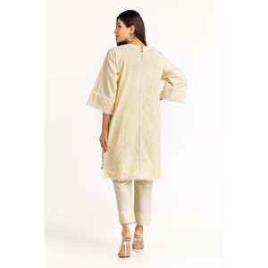 Conjunto de Camisa y Pantalón de Manga Tres Cuartos Teñidos con Hilo para Uso Diario WGK-YDS-DY-2502 - Product Image 3