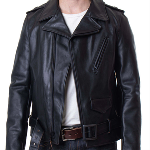 Personalizado chaquetas de cuero real OEM ODM servicios clásico hombres motorista y bombardero estilo cálido invierno moda al por mayor proveedor - Product Image 5