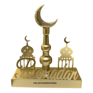 Minaretes de media luna chapados en plata superventas, acabado de alta calidad, minero de mezquita real de lujo, Ramadán decorativo a precio barato - Product Image 5