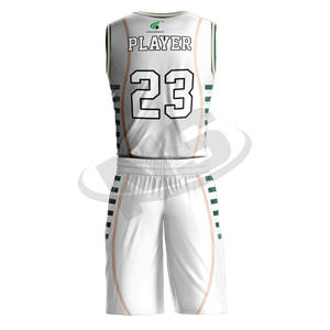 Ensemble de maillots et shorts de basket-ball respirants de haute qualité, uniforme de basket-ball sur mesure avec style et couleur uniques - Product Image 3