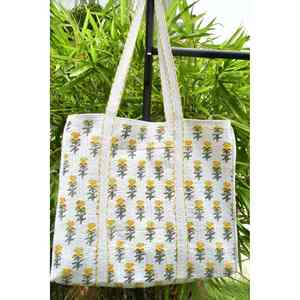 Sac fourre-tout bohème en coton fait main, broderie, fermeture éclair solide, design spacieux, haute qualité, poche intérieure réversible, grand format - Product Image 2