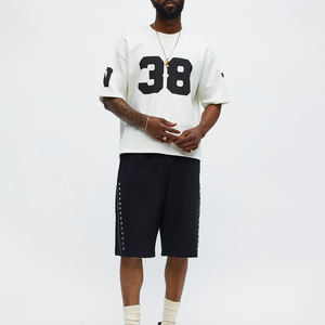 Men's Custom <b>Low</b> <b>Waist</b> Gym <b>Shorts</b> Solid Black 100% Cotton Streetwear Breathable & Casual for Outdoor Running & Workout - Product Image 1