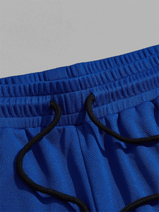 Pantalones cortos de malla personalizados para hombre, Shorts holgados con logotipo personalizado, moda de verano - Product Image 4