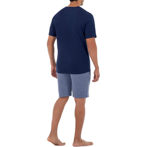 Ensemble d'été pour hommes sportifs OEM High Street 100% coton imprimé t-shirt et survêtement court respirant grande taille ensemble short tendance - Product Image 2