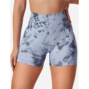 Pantalones cortos de yoga transpirables para mujer, tela elástica para gimnasio, ciclismo, correr y entrenamientos en Casa - Product Image 1