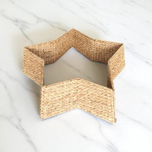 FIJI vente en gros jacinthe d'eau pliable Pentastar collier d'arbre de noël tissé à la main en osier jupe d'arbre décoratif couverture de Base d'arbre - Product Image 3