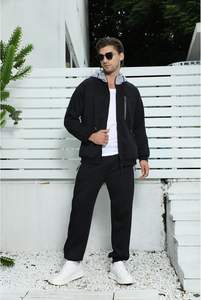 Chándal personalizado de moda para hombre con chaqueta y pantalones deportivos para entrenamiento físico, correr y ropa de calle informal de moda - Product Image 4