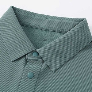 OEM logotipo personalizado transfronterizo de manga larga Polo Casual grueso Color sólido Otoño e Invierno Bottoming camiseta para hombres - Product Image 4