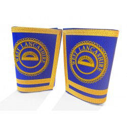 Masones Masónicos Guanteletes Puños Liso con Flecos - Product Image 4