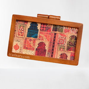 Le dernier sac à main pochette en bois imprimé de Pvt Ldt traditionnel sac à main peint - Product Image 3