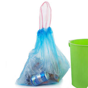 Tall Kitchen Trash <b>Bag</b> with Gravure Printing Customizable Size & Color Zipper Top Recyclable 100% LDPE Material - Product Image 5