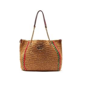 Diseño único hecho a mano cuerda de algodón paja mujeres bolsos de mano Vintage borlas ganchillo macramé bolsos de playa embrague monederos y bolsos L - Product Image 4