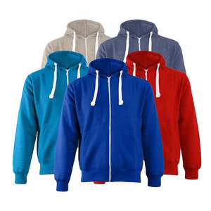 Sudadera con Capucha y Cremallera para Hombre, Sudadera de Forro Polar con Cremallera Completa, 100% Algodón, Invierno, con Bolsillos, Ligera, Cómoda, Impermeable y Transpirable - Product Image 2