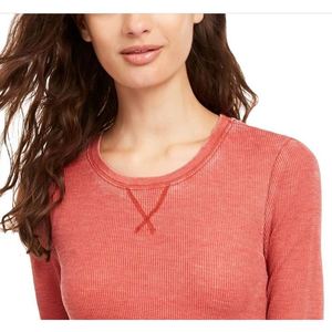 Top Casual da Ragazza Ultra Flirt con Scollo Rotondo in Maglia Waffle Marrone Taglia Media-Lunga con Ricamo e Bottoni a Righe per la Primavera - Product Image 3