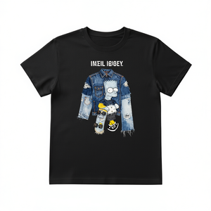 T-Shirt Unisex 210GSM 100% Cotone Modello Rose Taglia 2XL Abbigliamento Casual Aderente Oversize con Stampa Termica DTG - Product Image 2
