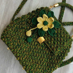 Bolso de ganchillo para mujer Bolso de hombro cruzado de punto Bolso de ganchillo lindo para niñas OEM Hecho en Vietnam - Product Image 6