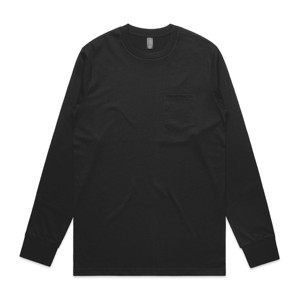 Men's Custom Logo 100% Cotton <b>Plain</b> Blank High Quality Front Pocket Classic Long Sleeve <b>Jumper</b> T-Shirts - Product Image 1